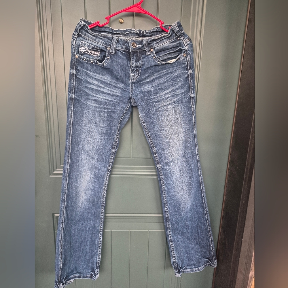 Cowgirl Tuff Women's Straight Leg Blue Jeans